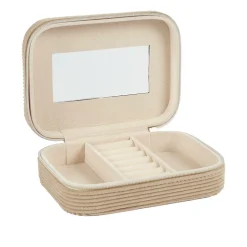 Szkatułka sztruksowa Velour brązowa