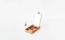 Szkatułka z lustrem bambusowa