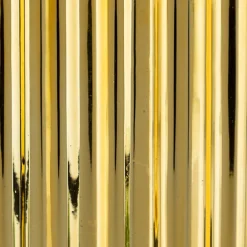 Sztuczna roślina paproć 82cm w wiszącej złotej donicy