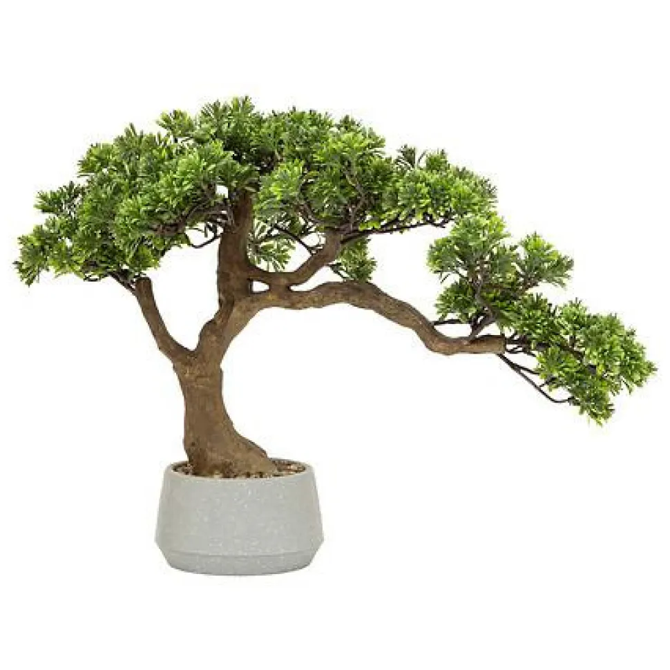Sztuczne drzewko Bonsai 45cm w szarej ceramicznej donicy