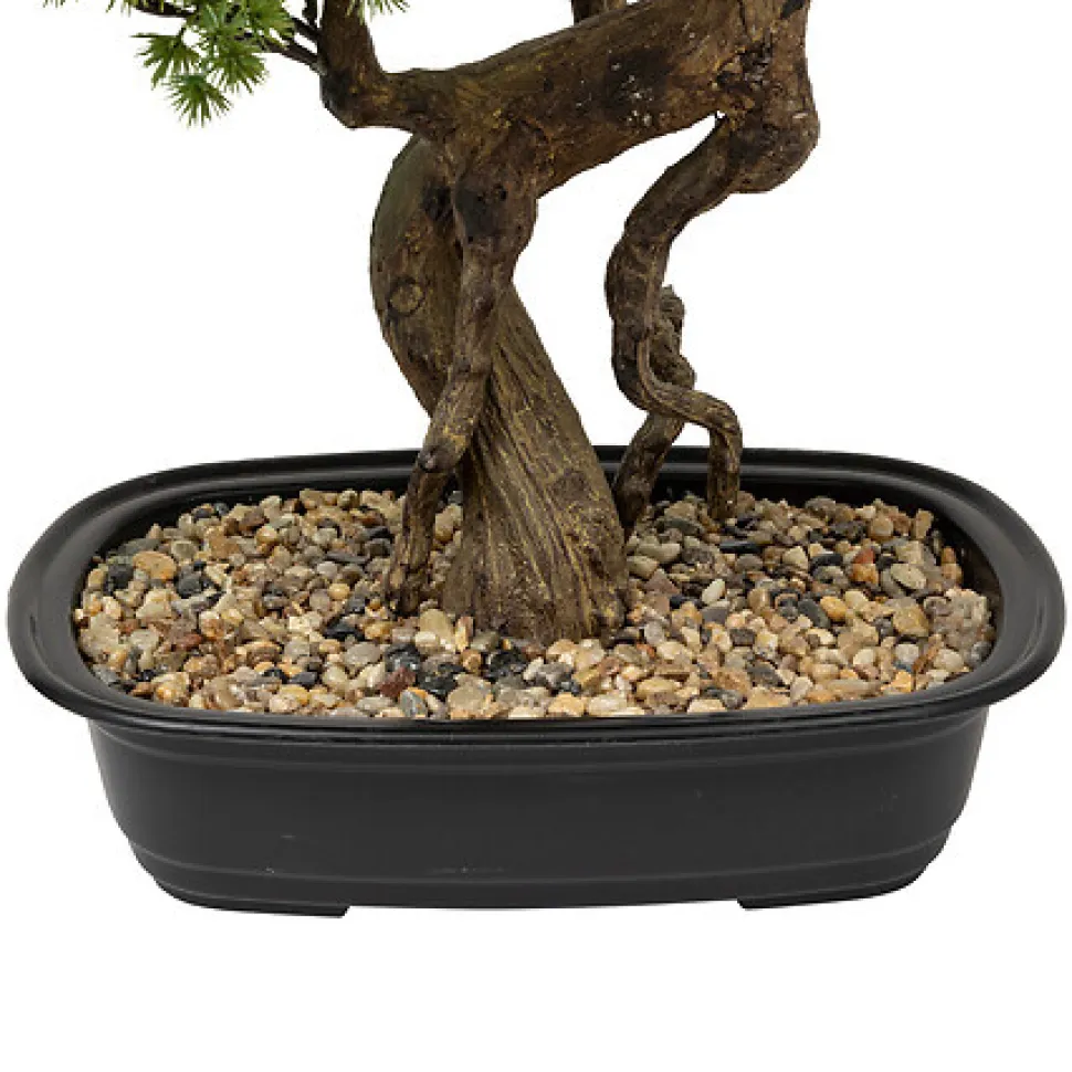 Sztuczne drzewko Bonsai 86cm w czarnej ceramicznej donicy