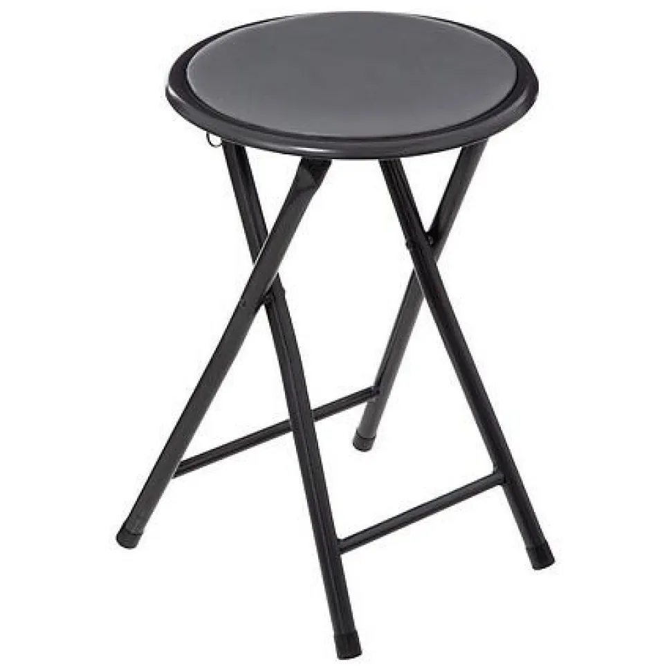 Taboret składany szary