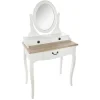 Toaletka Chrysa biała z lustrem  3  szuflady