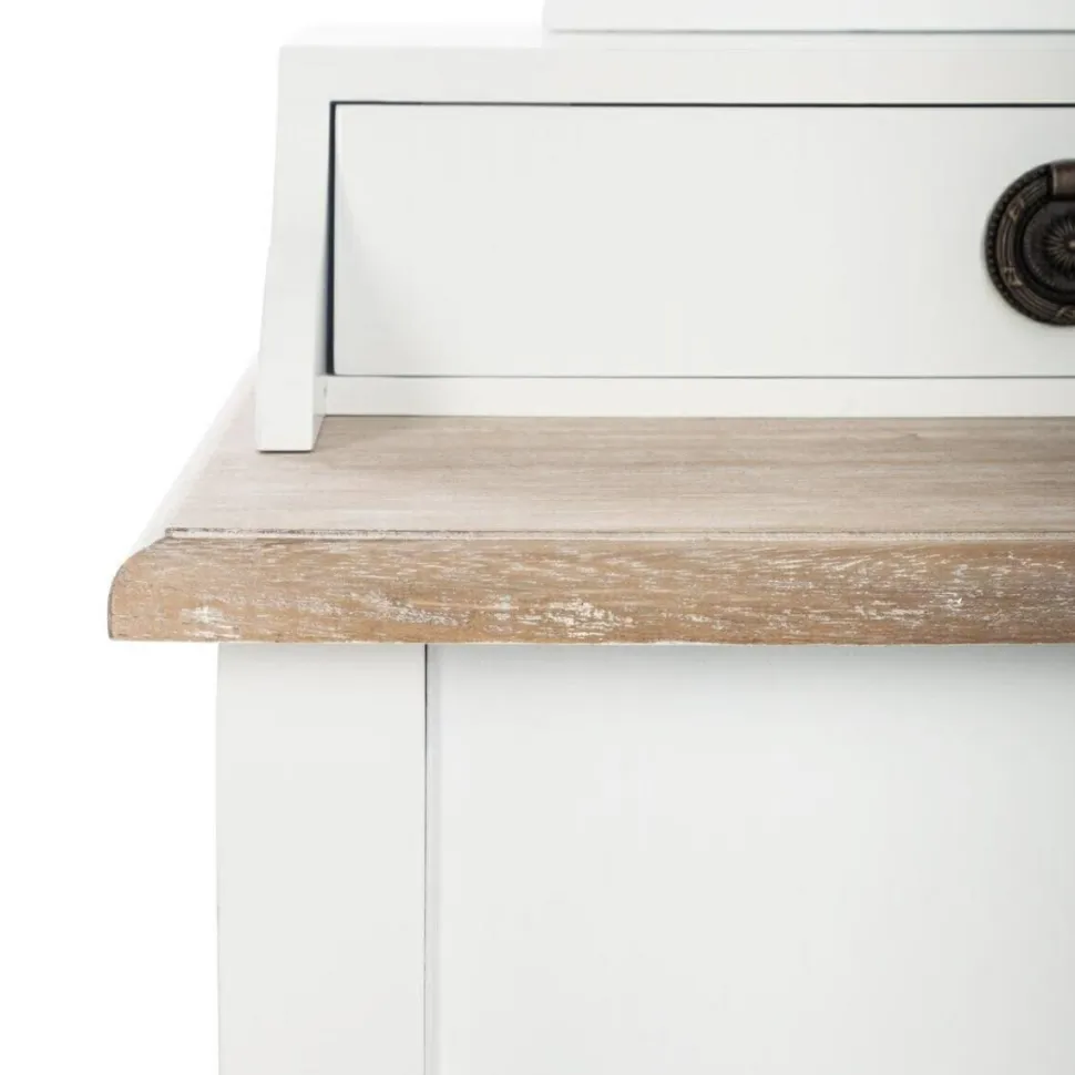 Toaletka Chrysa biała z lustrem 3 szuflady