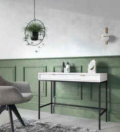 Toaletka Delicious ryflowana biała