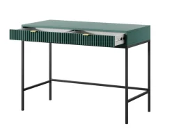 Toaletka Delicious ryflowana zielona      czarne nogi