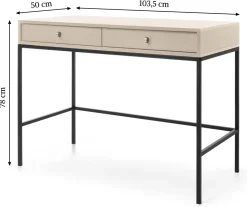 Toaletka Evora beżowa