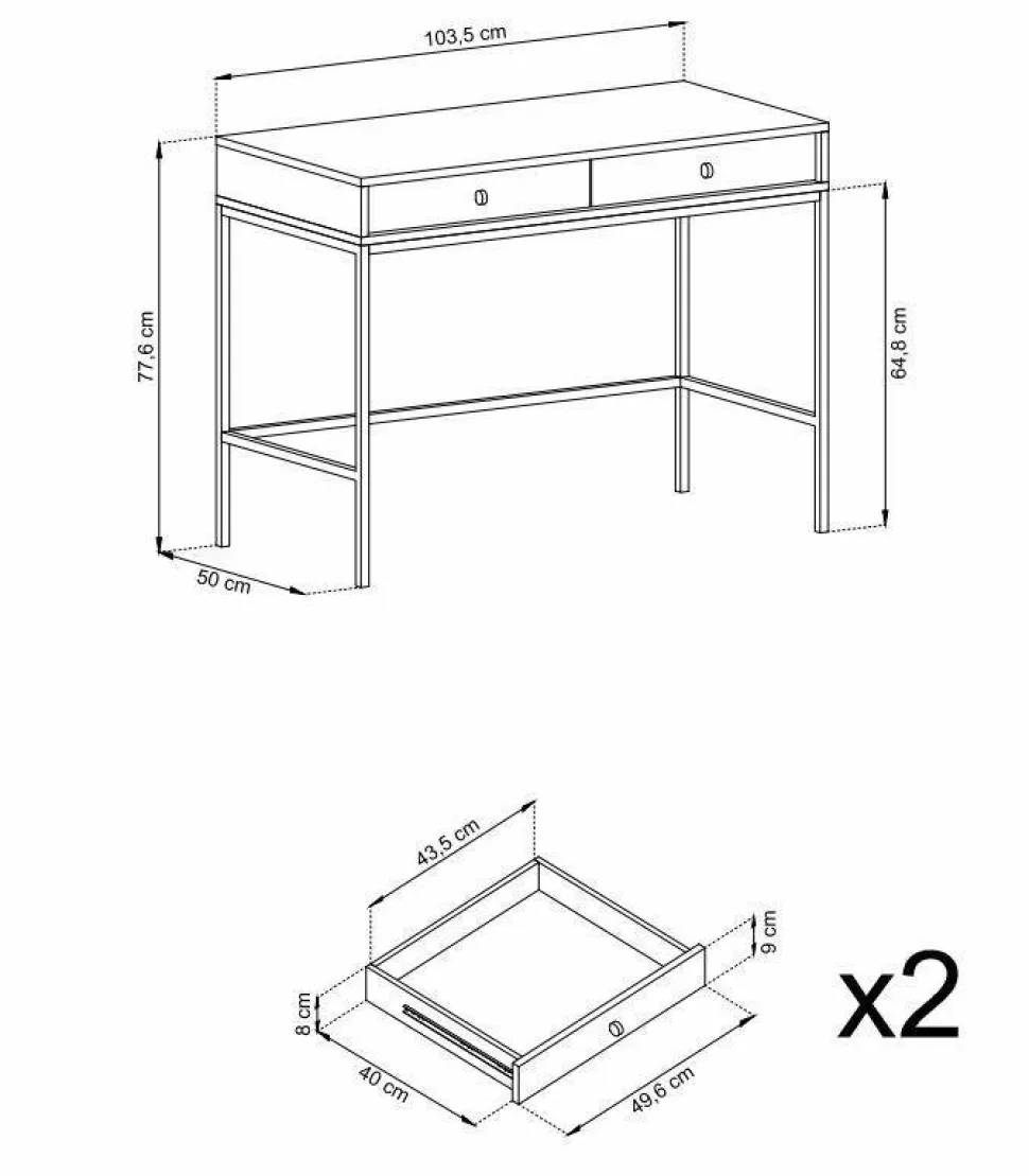 Toaletka Evora beżowa