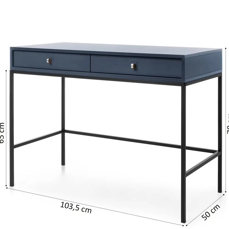 Toaletka Evora granatowa