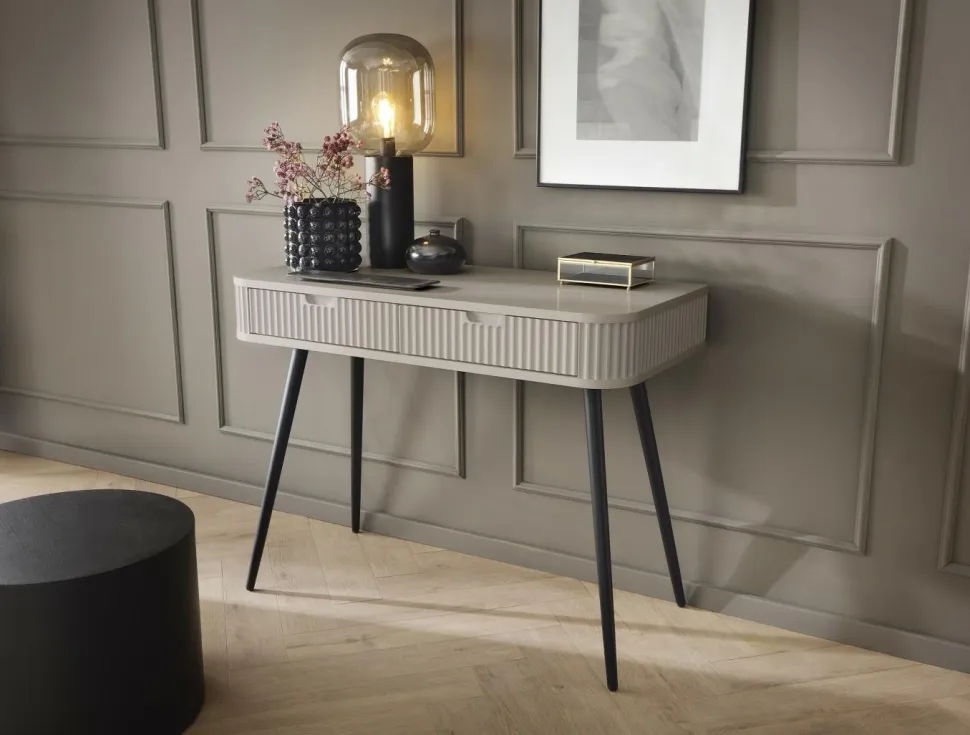 Toaletka Seda beżowa/ nogi złote