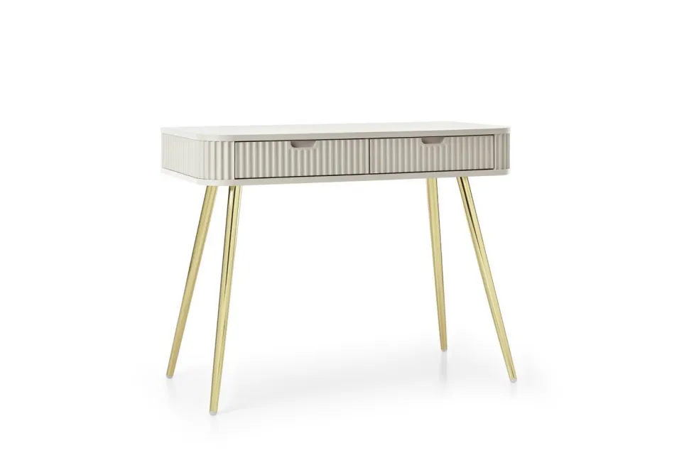 Toaletka Seda beżowa/ nogi złote