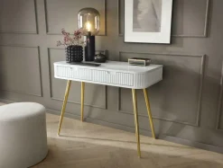 Toaletka Seda biała/nogi złote