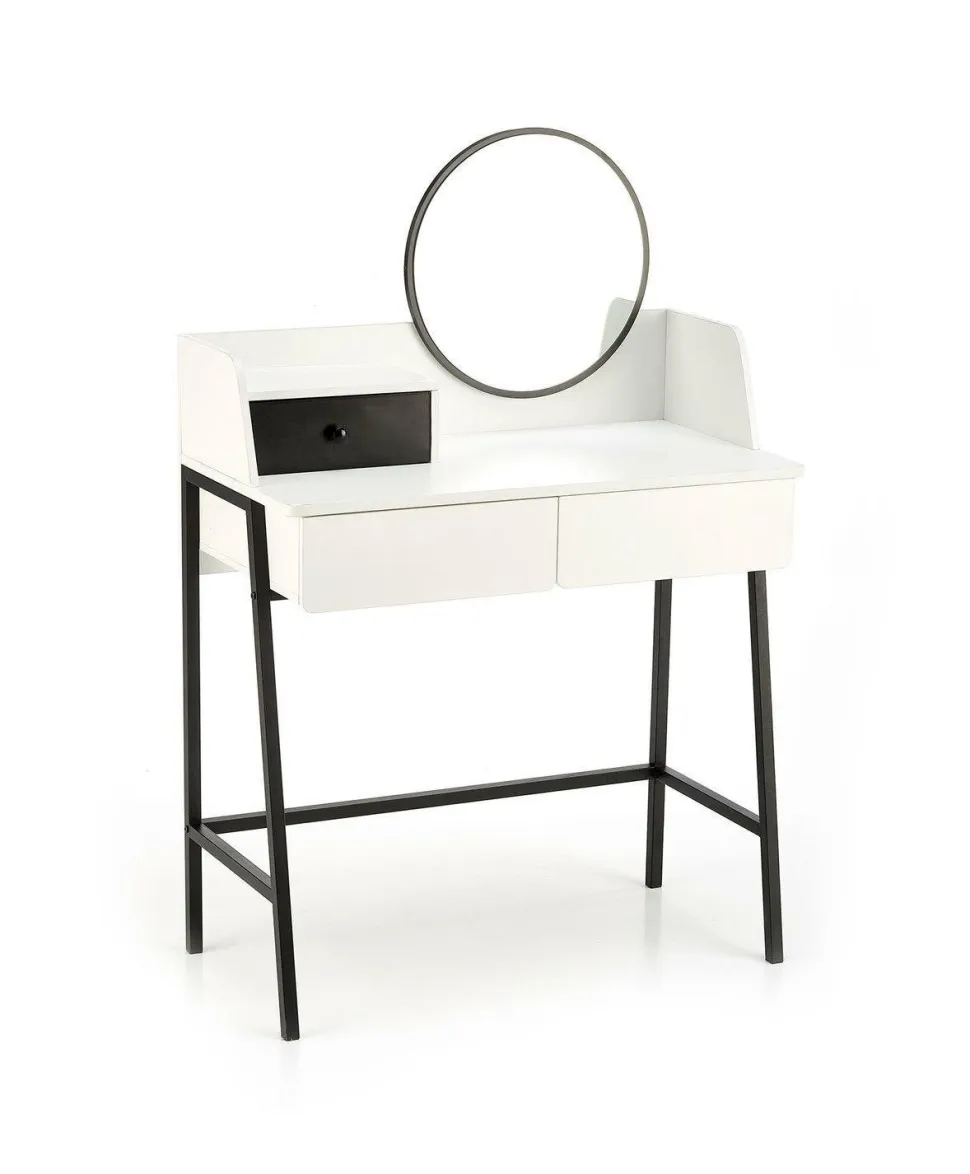 Toaletka Sonia biała/czarna