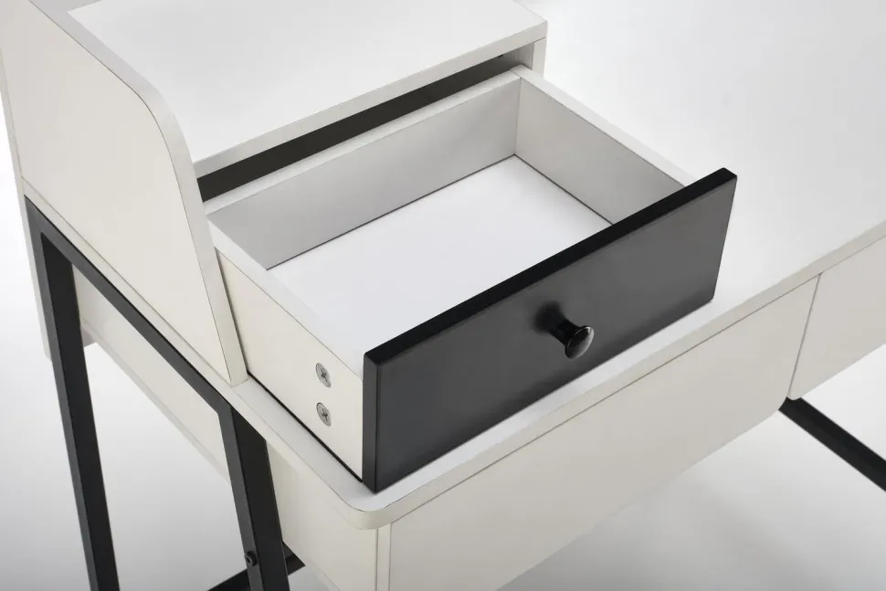 Toaletka Sonia biała/czarna