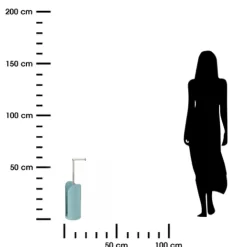 Uchwyt na papier toaletowy Kho błękitny