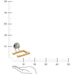 Uchwyt na papier toaletowy Venterra metal/bambus