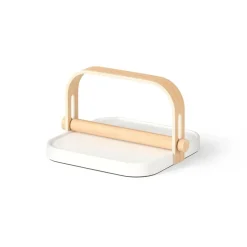 Uchwyt na serwetki Bellwood biały/        naturalny