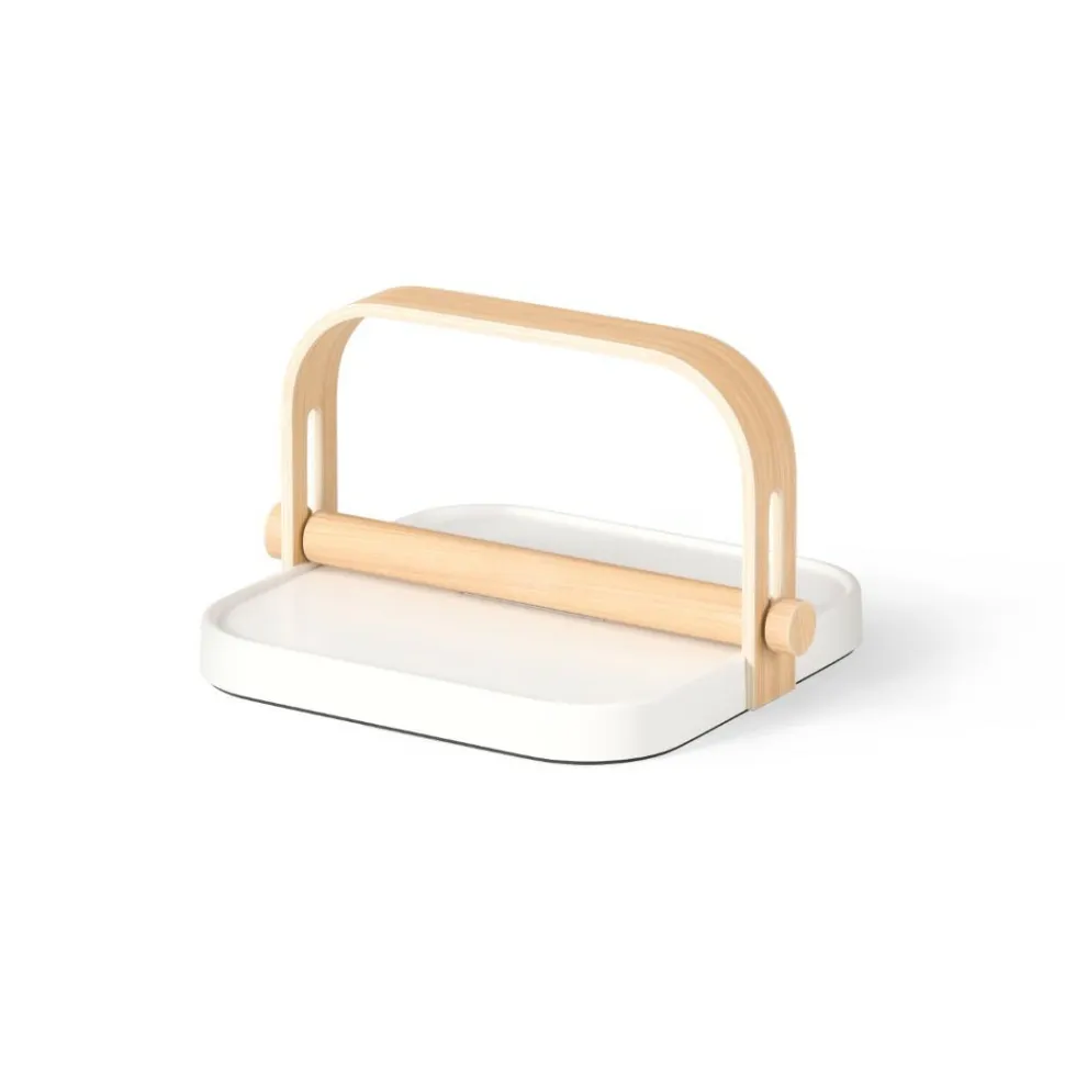 Uchwyt na serwetki Bellwood biały/ naturalny