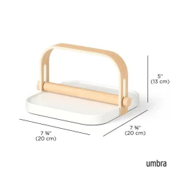 Uchwyt na serwetki Bellwood biały/ naturalny