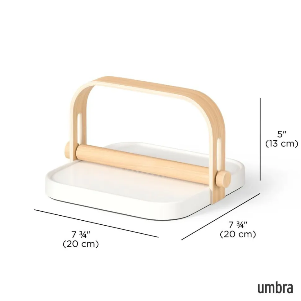 Uchwyt na serwetki Bellwood biały/ naturalny