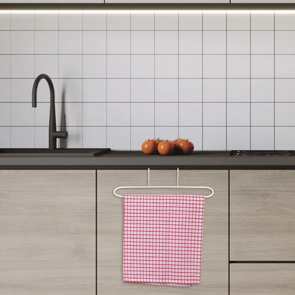 Uchwyt/ wieszak na ścierkę/ ręcznik kuchenny biały