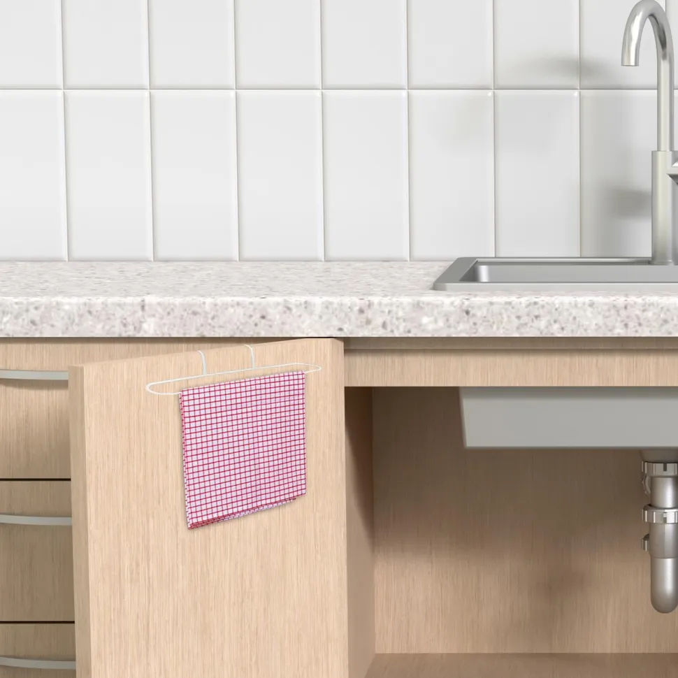 Uchwyt/ wieszak na ścierkę/ ręcznik kuchenny biały