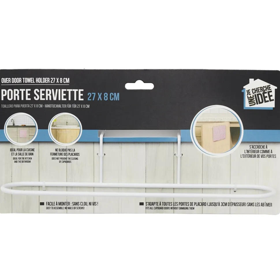 Uchwyt/ wieszak na ścierkę/ ręcznik kuchenny biały