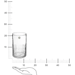 Wazon Crackle 20cm transparentny