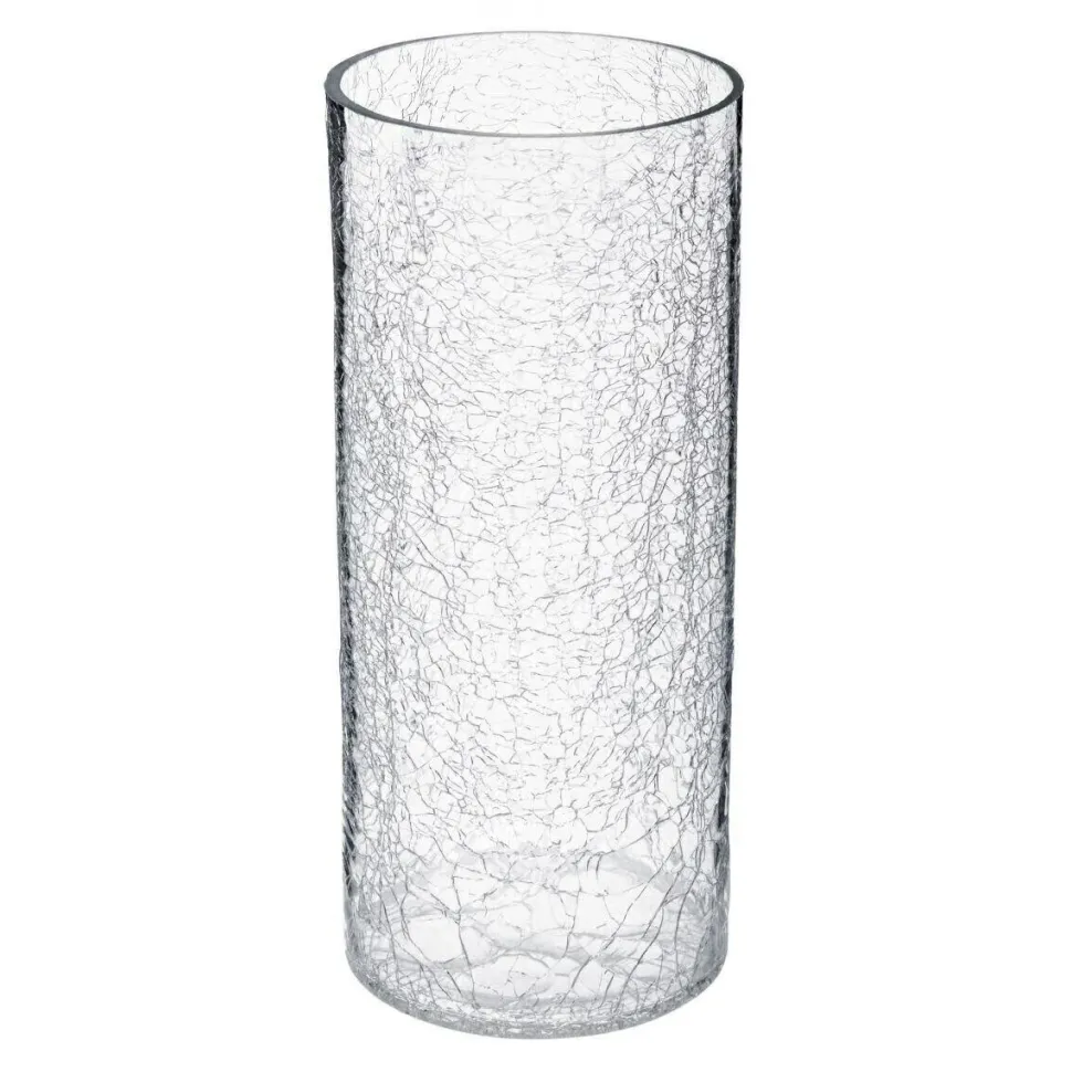 Wazon Craquele 30 cm transparentny