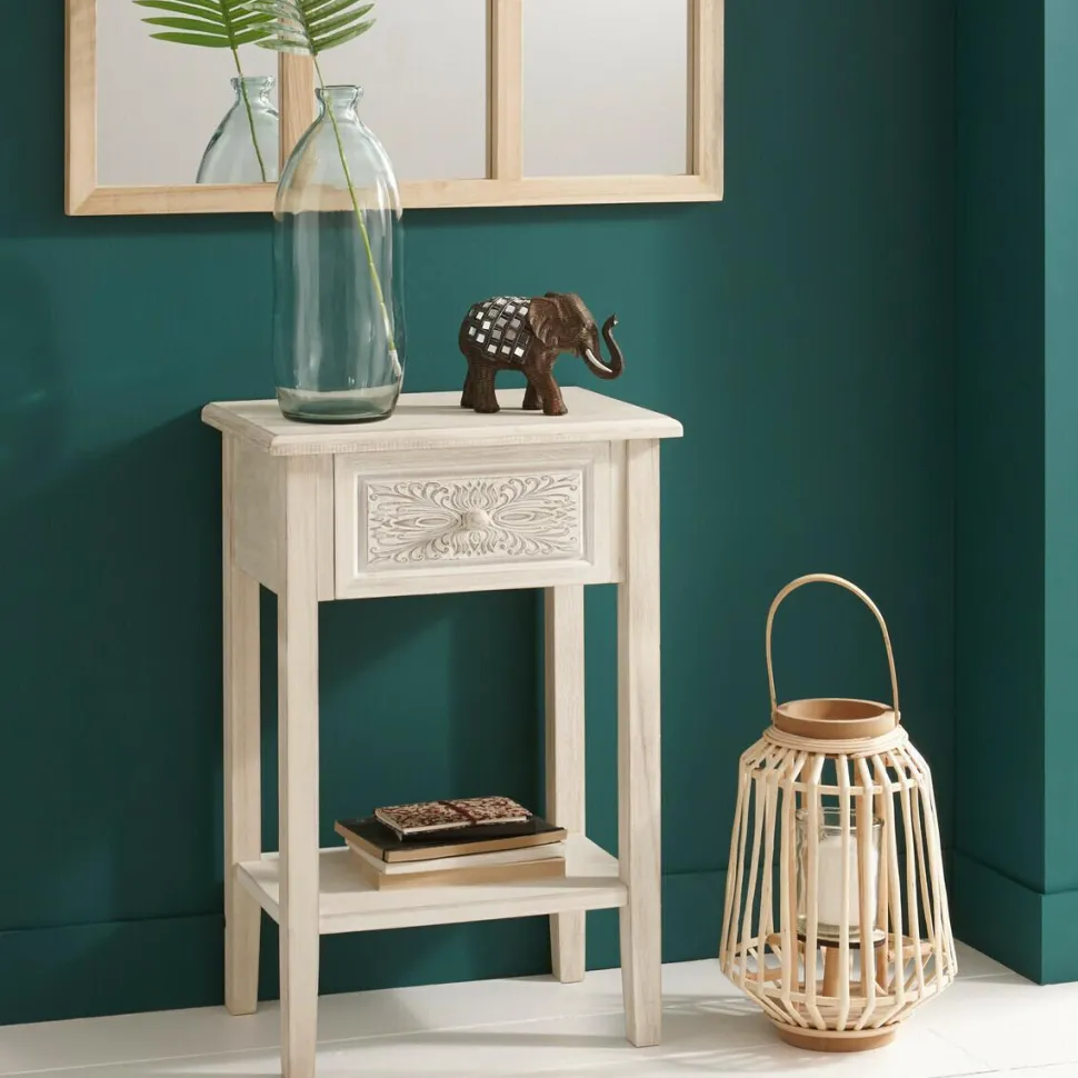 Wazon Dame J szklany 51cm niebieski