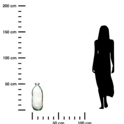 Wazon Dame J szklany 51cm transparentny