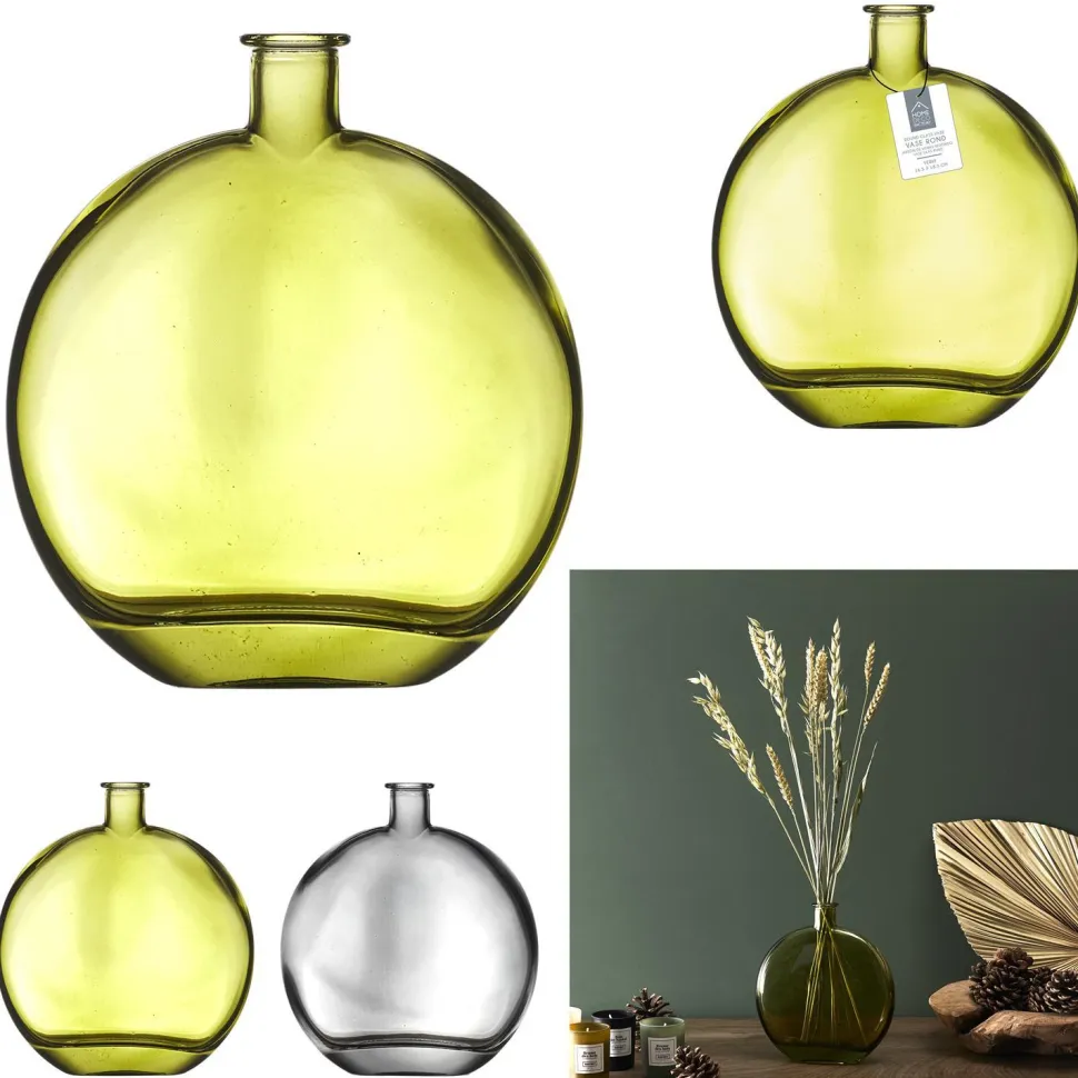 Wazon Lerco szklany zielony