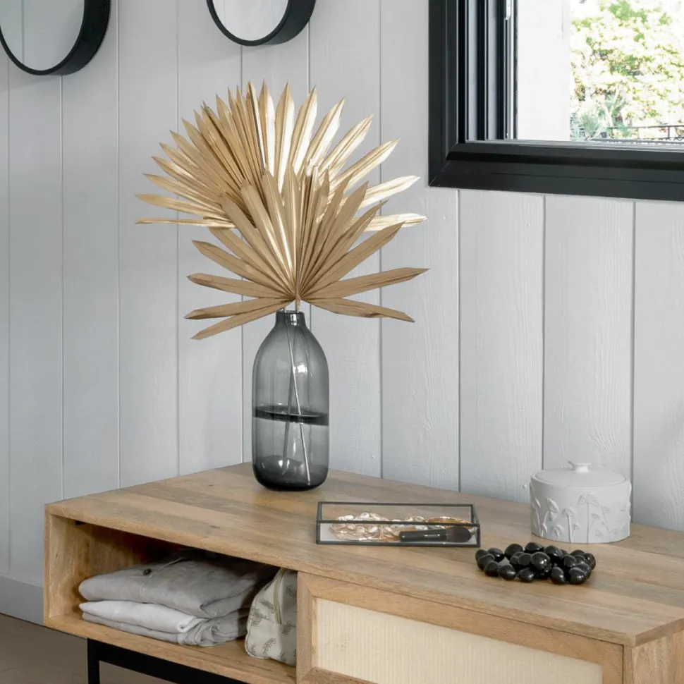 Wazon Line szklany 30cm amber