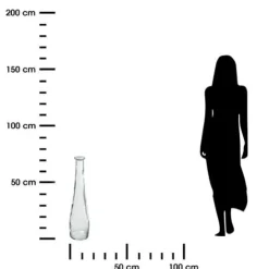 Wazon Long 79cm transparentny