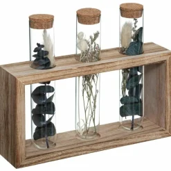 Wazon potrójny z suszonymi kwiatami