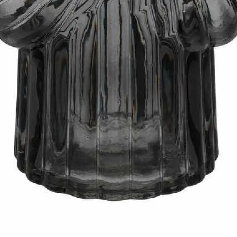 Wazon Shell szary szklany 32cm