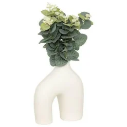 Wazon Suza łuk ze sztucznym eukalitusem   30cm