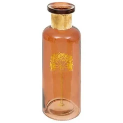 Wazon Tropical Boudoir o wysokości 22 cm z bursztynowego szkła