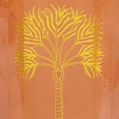 Wazon Tropical Boudoir o wysokości 22 cm z bursztynowego szkła