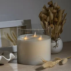Świeca LED Sena 15 x 15 cm szklany słoik
