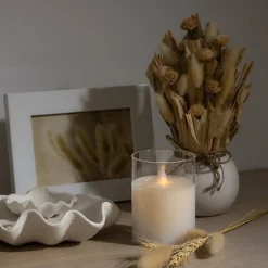 Świeca LED Sena 7,5 x 10 cm szklany słoik