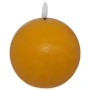 Świeca Molia kula LED żółta 10cm