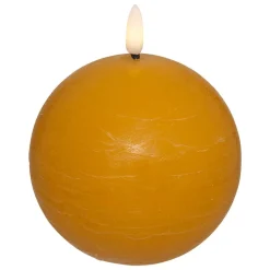 Świeca Molia kula LED żółta 10cm