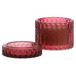 Świeca w szkle 8,5cm czerwona