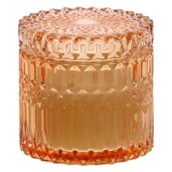 Świeca w szkle 10,5cm żółta