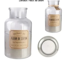 Świeca zapachowa XL w butelce Fleur de coton