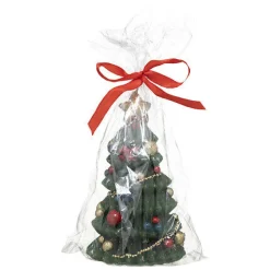 Świeczka Choinka dekorowana 270           g zielona
