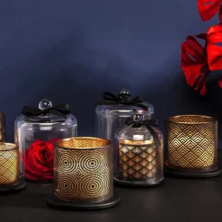 Świeczka zapachowa z kloszem Ambre