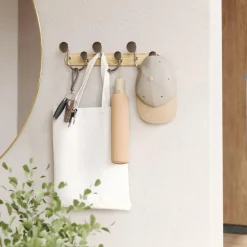 Wieszak 9 uchwytów Melody naturalny/