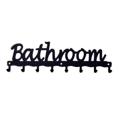 Wieszak ścienny Bathroom czarny